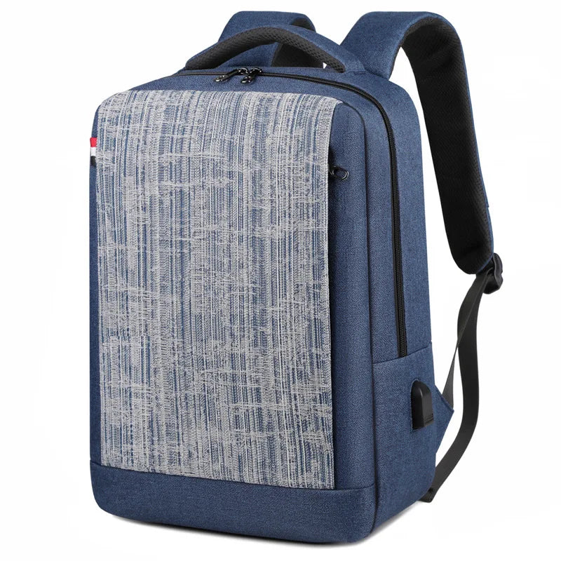 Unisex Fashionable Large Capacity Casual Backpack Waterproof USB