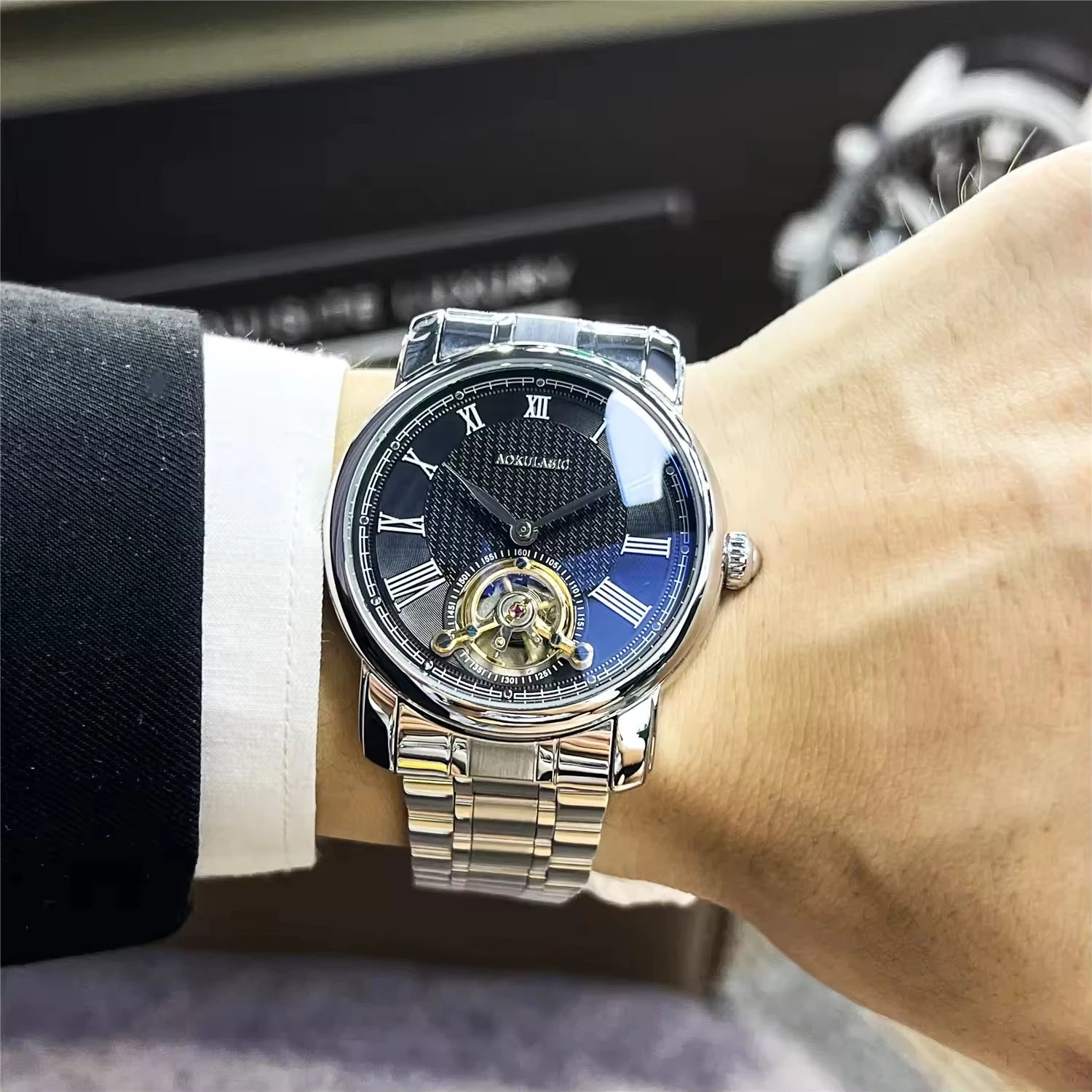 Aokulasic Luxury Tourbillon Watch