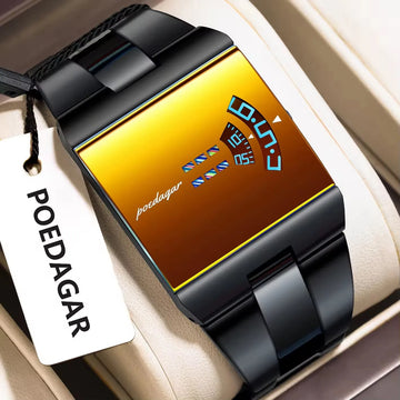 Poedagar 857 High Quality Square Dial Design Stainless Steel Band