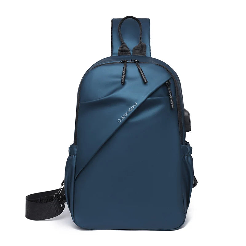 Chest Outdoor Waterproof Polyester Zipper Luxury Men Shoulder Fashion