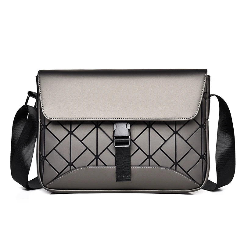 Unisex New PU Leather Crossbody Bag with Fashionable Design,