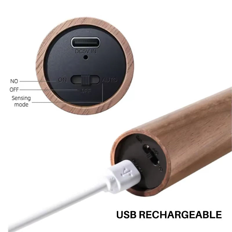 Magnetic Smart Night Light – Motion Sensor, Wireless Rechargeable LED for Closet & Cabinet