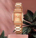 Women's Luxury Quartz Watch Stainless Steel Waterproof Square
