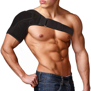 Rotator Cuff Shoulder Support Brace – Breathable Adjustable Shoulder Protector Wrap with Flexible Bracket
