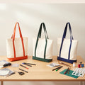 High Quality Custom Cotton Canvas Tote Bag with Zipper Pocket