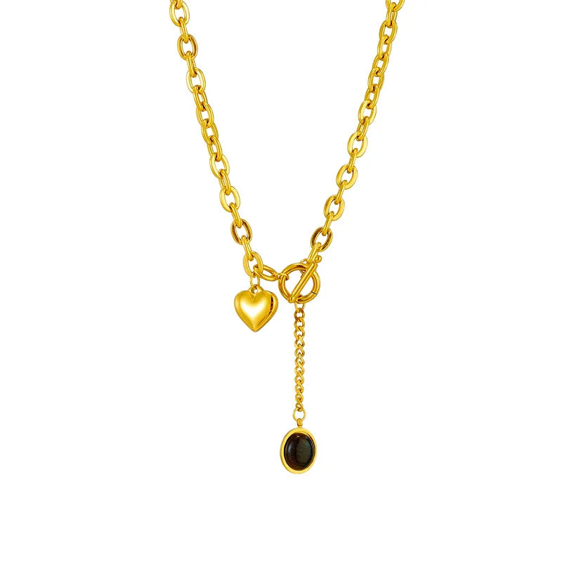 18K Gold Plated Tassel Necklace Trendy Chain