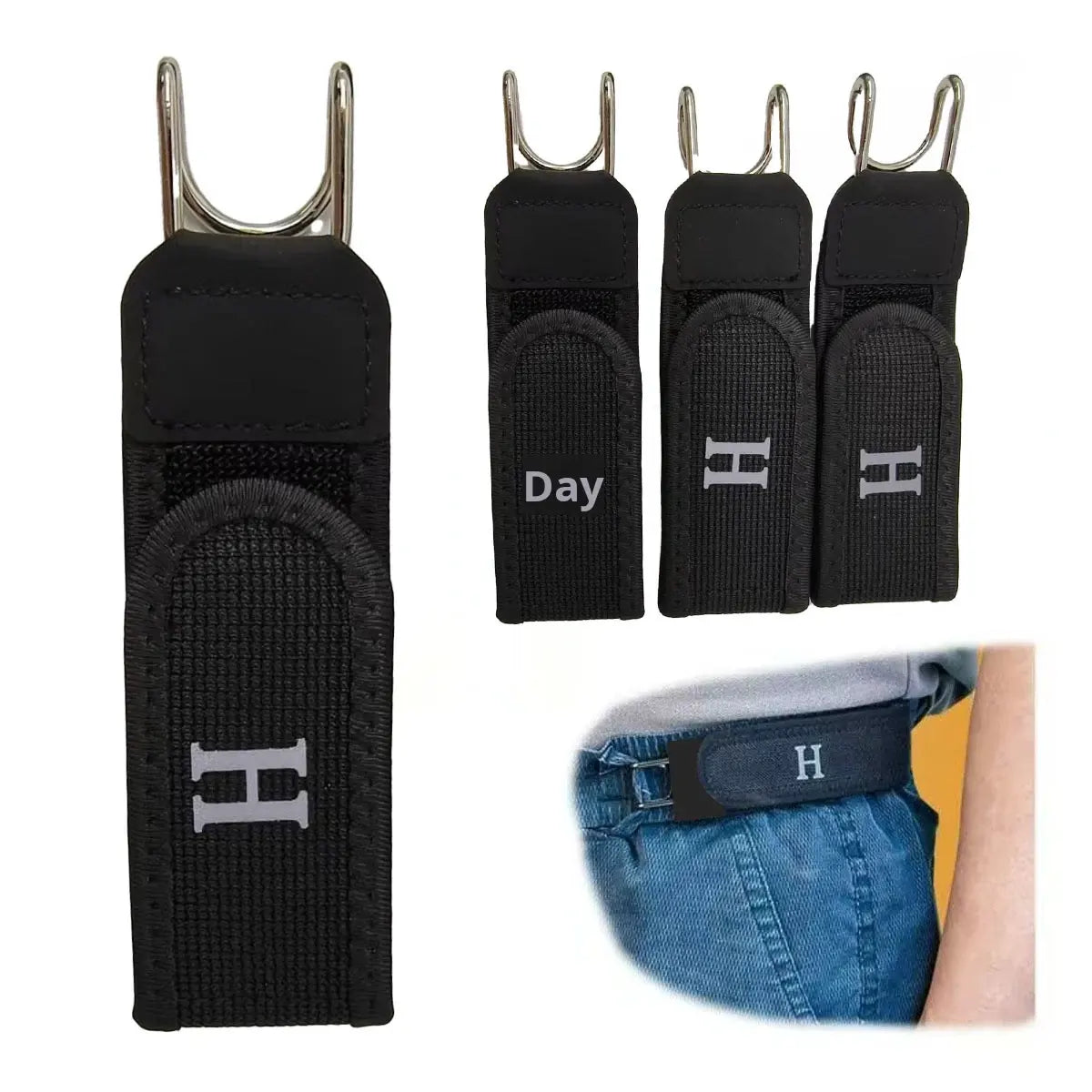 FlexHook Elastic Waist Belt – Adjustable Hook Style Buckle Belt for Men & Women
