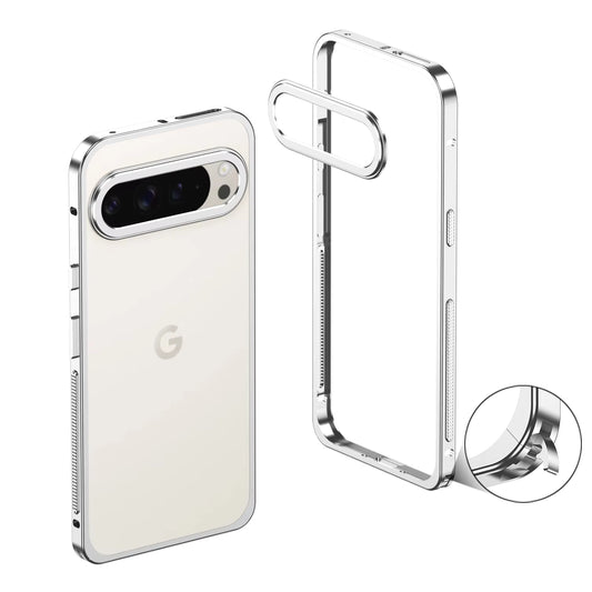 Premium Metal Frame Shockproof Bumper Cover for Google Pixel 10 9 8 7 Pro XL 9a with Lens Protector