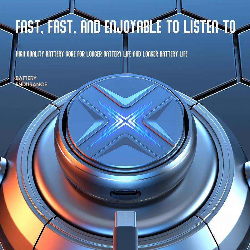 TWS V5.3 Wireless Gaming Earbuds – Spinning Top True Wireless Earphones & Headphones for Android & iOS