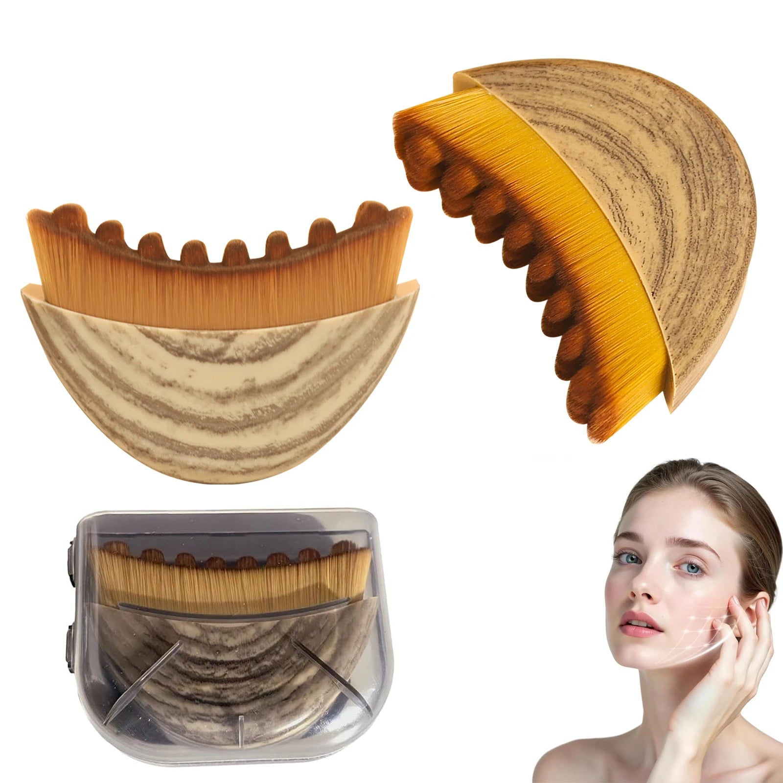 Vegan Synthetic Lymphatic Face Brush