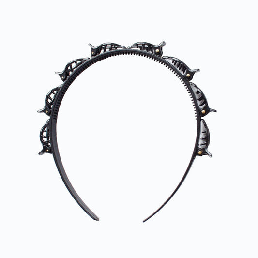 Fashion Hollow-Out Hairband for Women & Girls – Toothed Braided Hair Clip Accessory, Wholesale