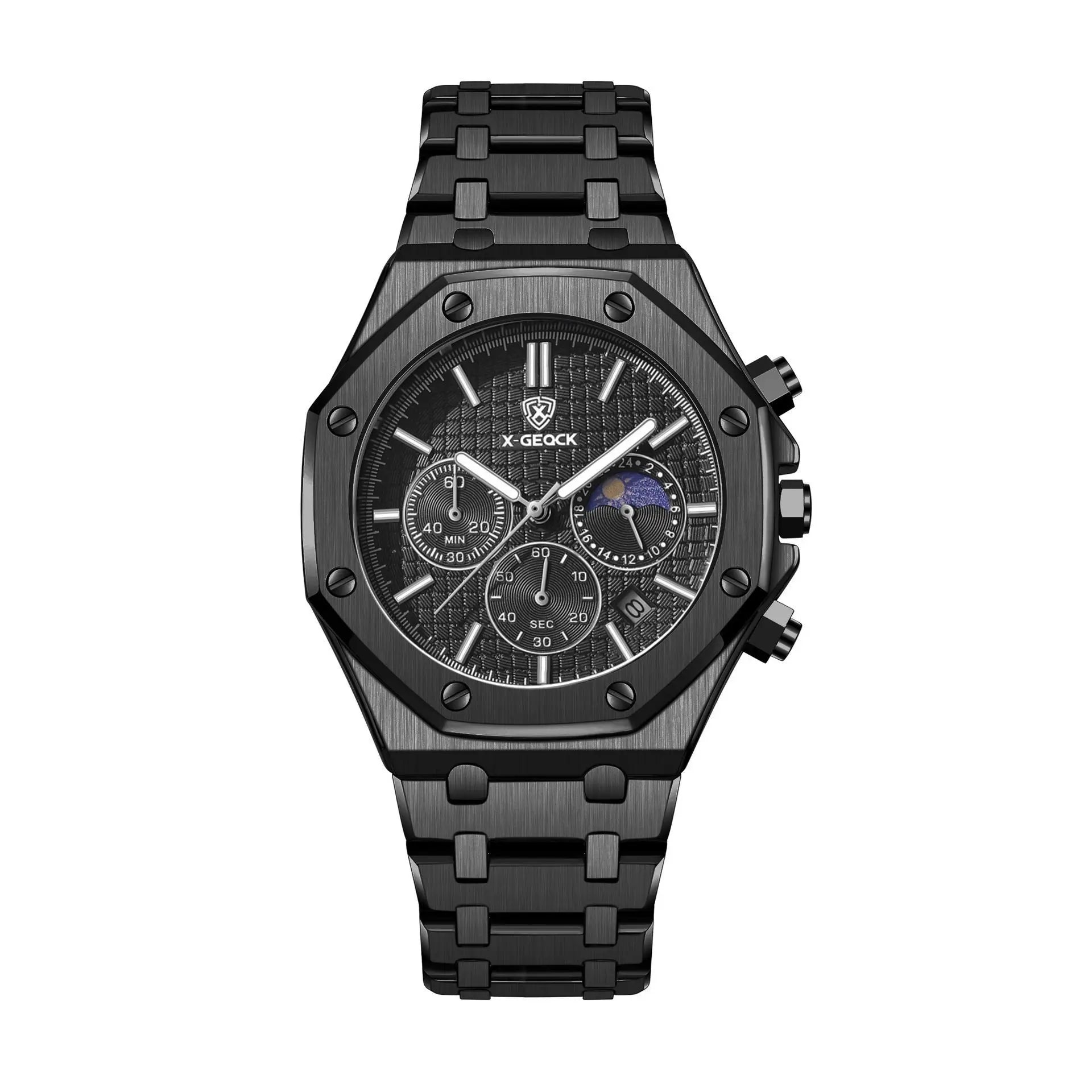 Luxury Moon Phase Mechanical Men's Watch