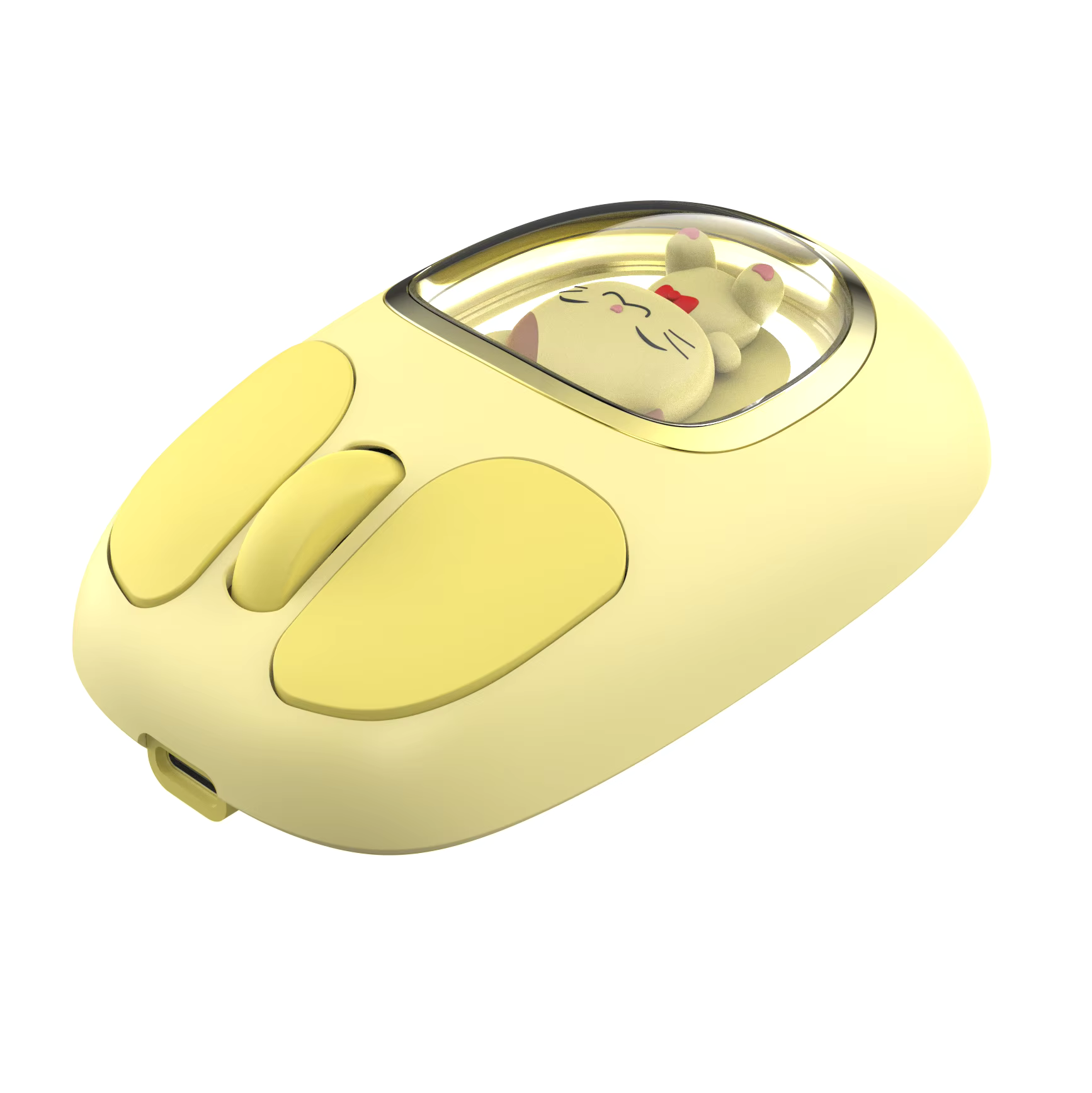 GlowPaw Wireless Mouse – Cute LED Breathing Light Rechargeable Type-C Mouse
