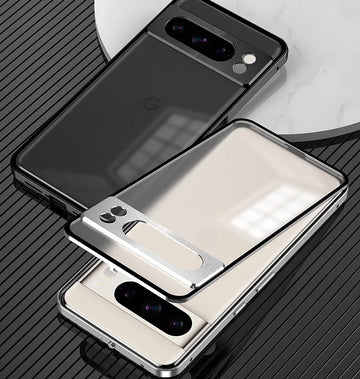 Business Style Suitable for Google Pixel Snap Button Phone case Metallic Single-sided Magnetic Protective case