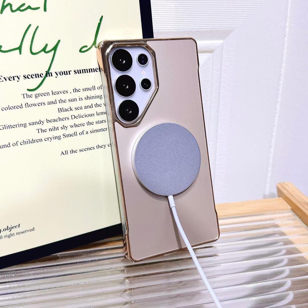 Japanese & Korean AG Fine Sand Magnetic Suction Case for Samsung – Matte Shockproof Magnetic Cover