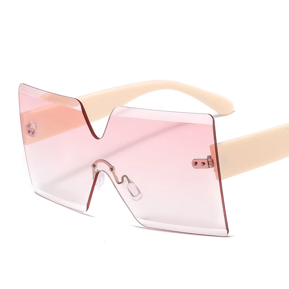 Newest Fashion Ladies One Piece Lens Square Sunglasses