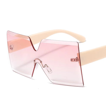 Newest Fashion Ladies One Piece Lens Square Sunglasses