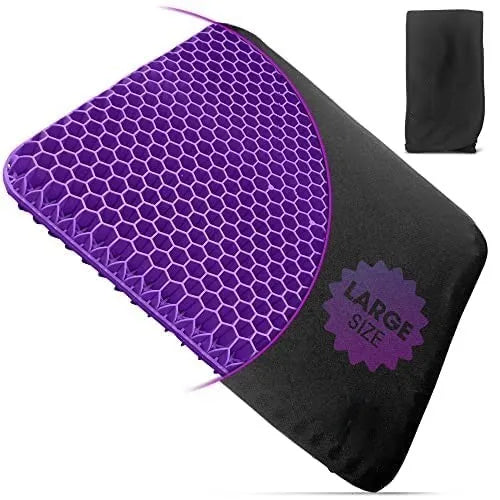 TPE Planets Large VIOLET Gel Seat Cushion for Long Sitting Car Seat
