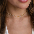 Stainless Steel Zircon Tennis Necklace
