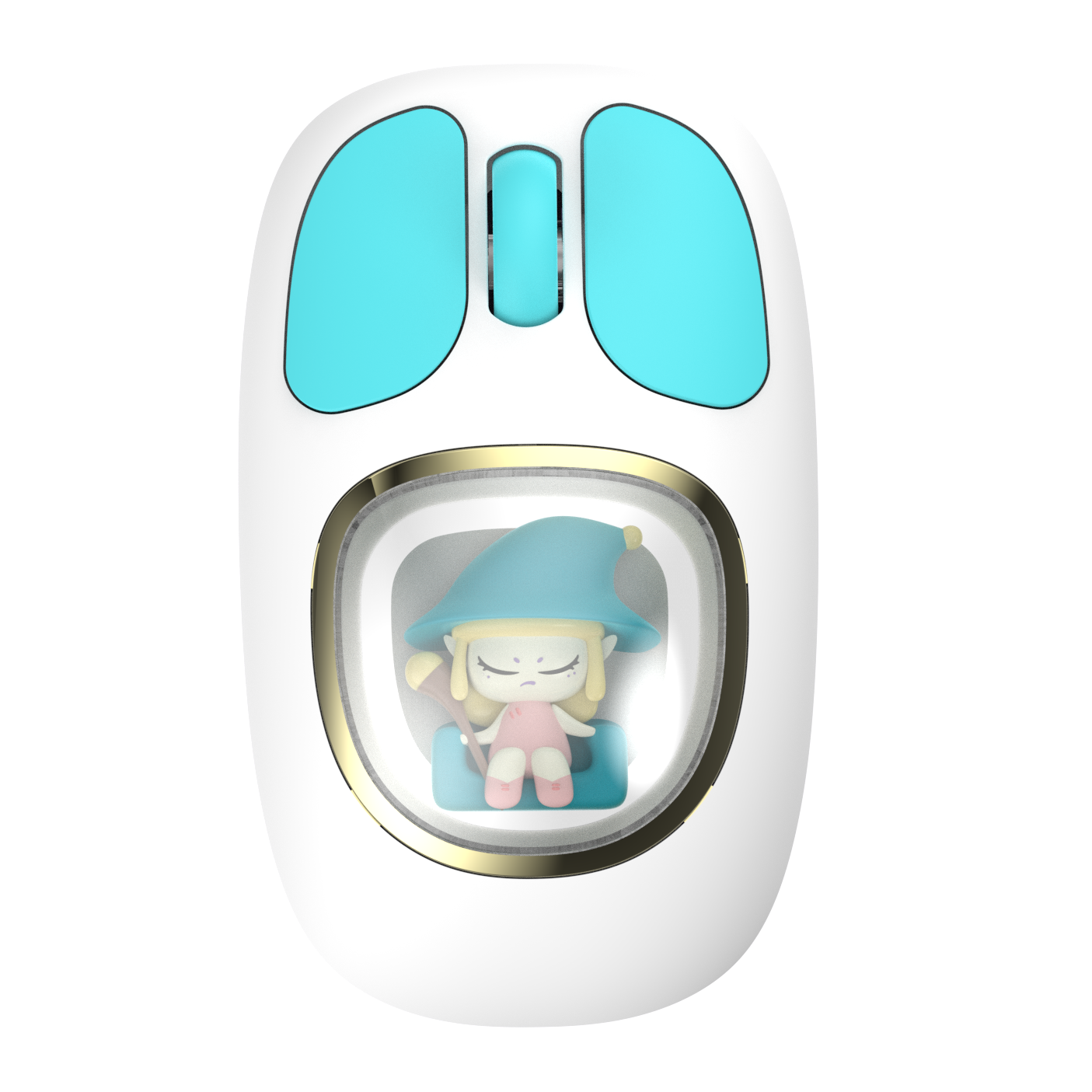 GlowPaw Wireless Mouse – Cute LED Breathing Light Rechargeable Type-C Mouse