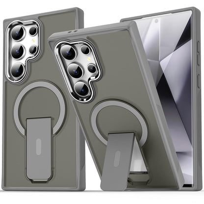 Magnetic Shockproof Matte Skin-Feel Case with Kickstand for Samsung S25 / S24 / S23/s22Ultra