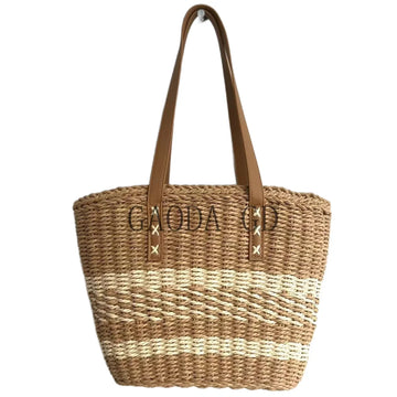 New Fashion Mixed-colors Straw Handbag