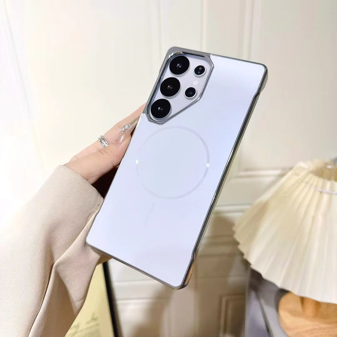 Japanese & Korean AG Fine Sand Magnetic Suction Case for Samsung – Matte Shockproof Magnetic Cover