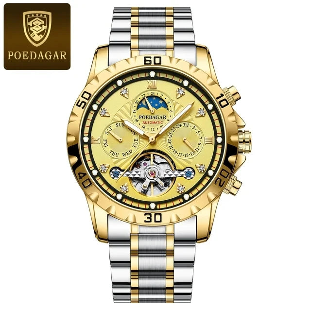 POEDAGAR Luxury Tourbillon Men's Watch