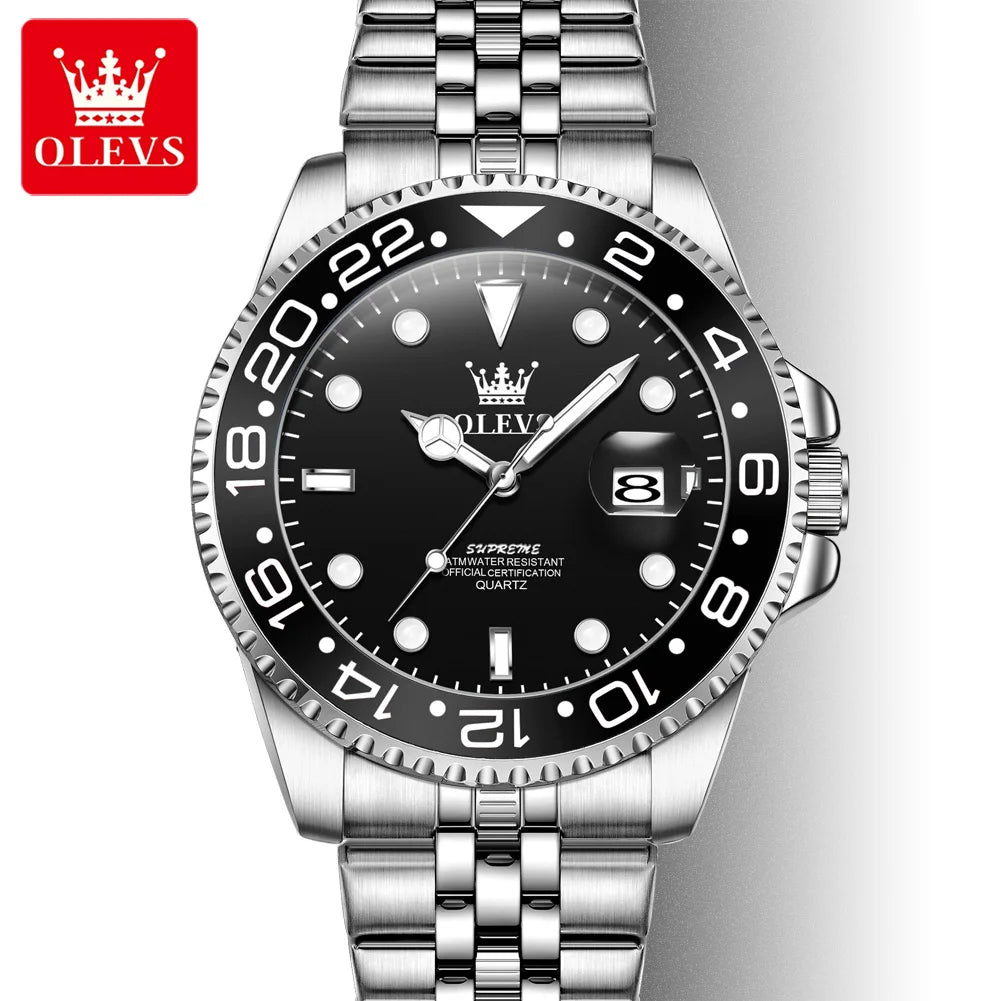 OLEVS Luxury Waterproof Quartz Sports Watch