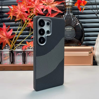 Luxury Ultra Thin Matte Carbon Fiber Magnetic Phone Case – Shockproof Slim Protective Cover for Samsung