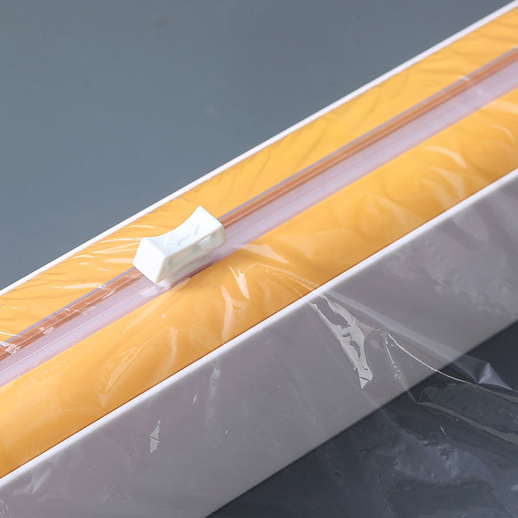 Plastic Wrap Cling Film Dispenser with Cutter – Kitchen Foil & Parchment Paper Holder