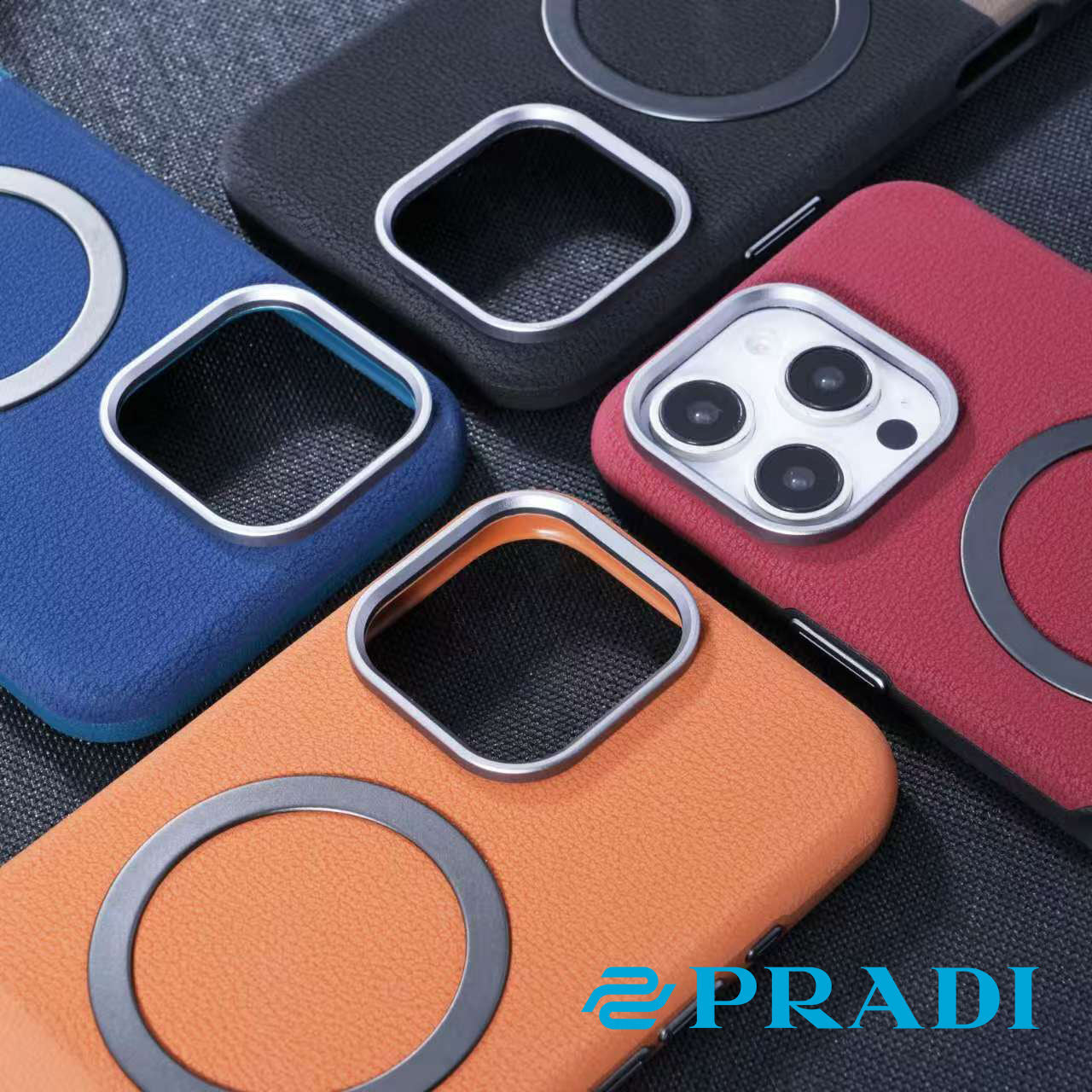 Magnetic Wireless iPhone Case –  Leather + TPU/PC Half-Full Cover, Compatible with iPhone 12–16 Pro Max