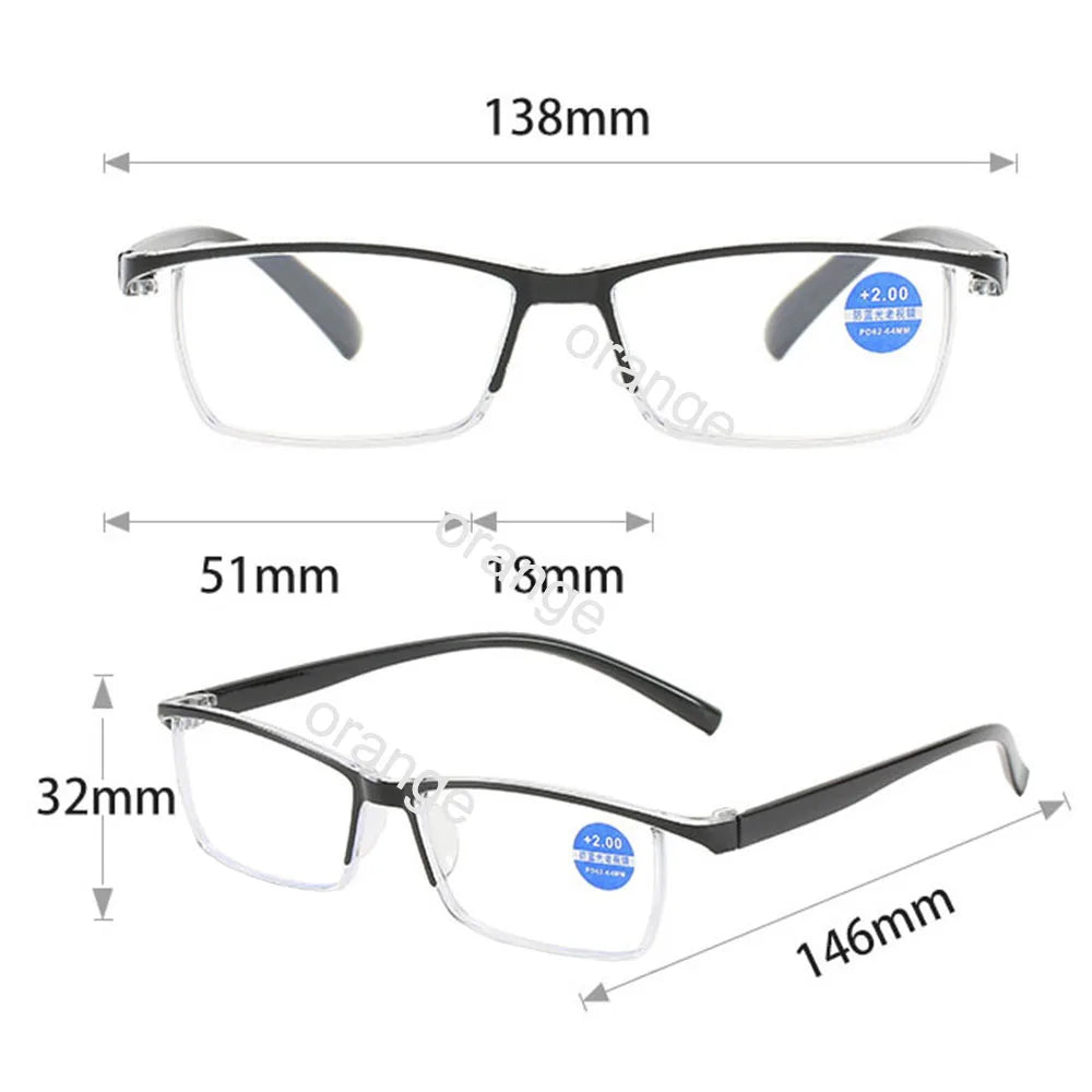 Stylish Orange Reading Glasses for Men & Women