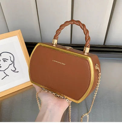 New Fashionable Women's One Shoulder PU Leather Handbag