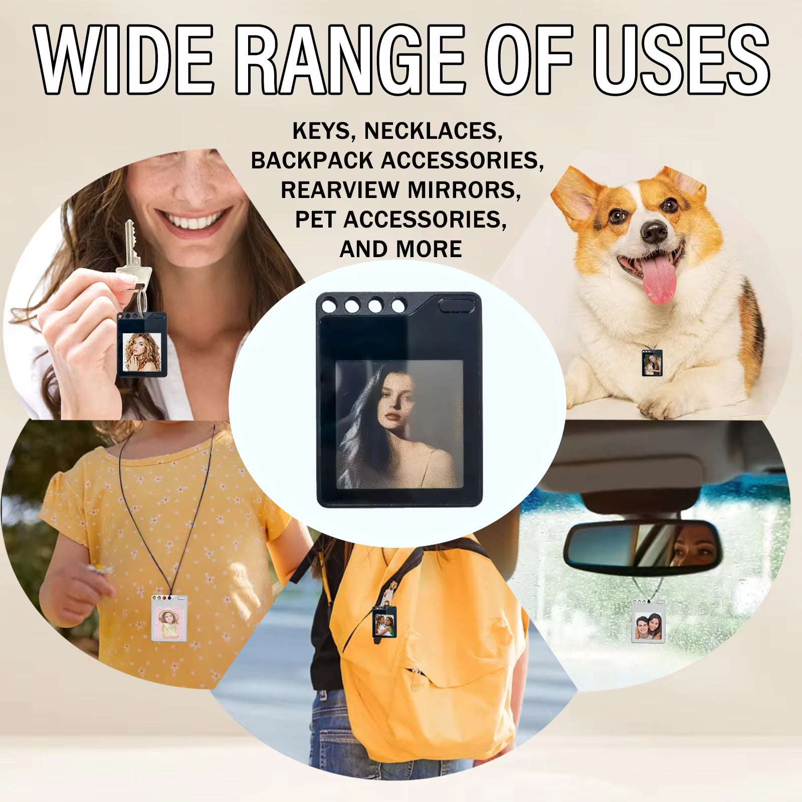 PhotoTag Smart E-Ink Finder – Waterproof Wireless Charging Anti-Loss Keychain Tracker