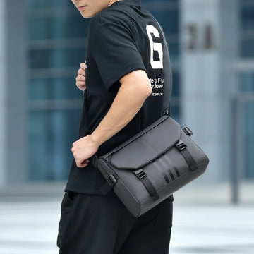 Men's Minimalist Crossbody Bag Soft-Touch, Water-Resistant Bag