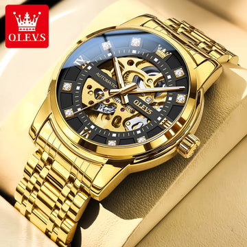 OLEVS Diamond Stainless Steel Men's Watch