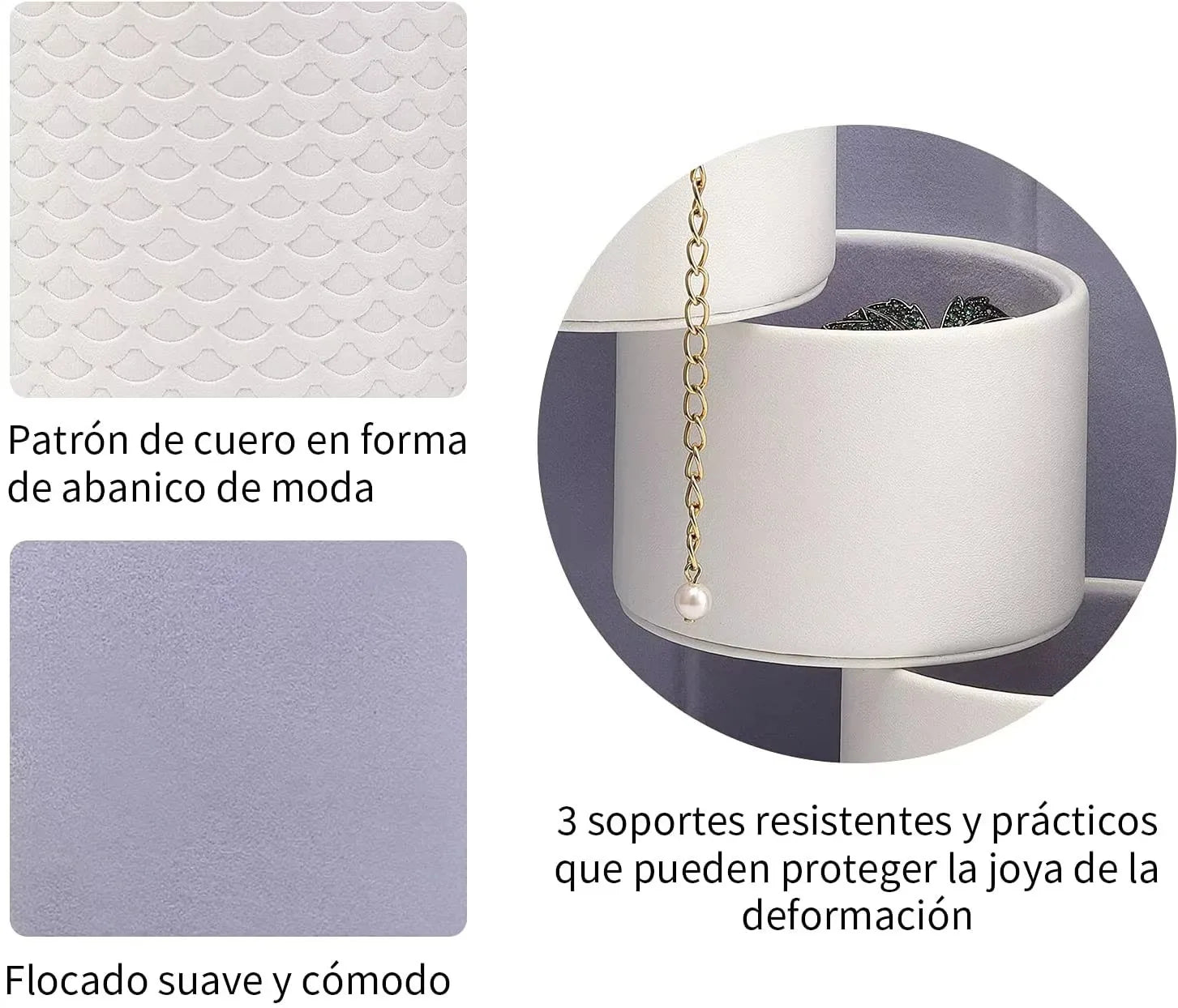Luxury PU Leather Mini Jewelry Travel Case