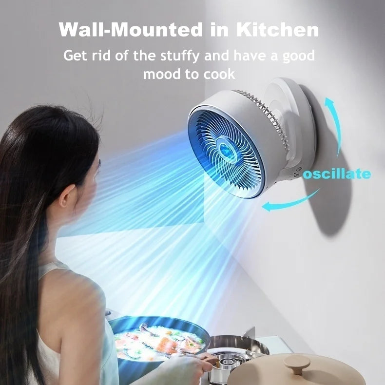 Korean OEM Mini USB Silent Desk Fan with Remote Control