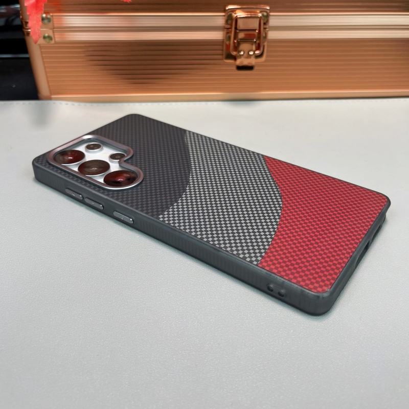 Luxury Ultra Thin Matte Carbon Fiber Magnetic Phone Case – Shockproof Slim Protective Cover for Samsung