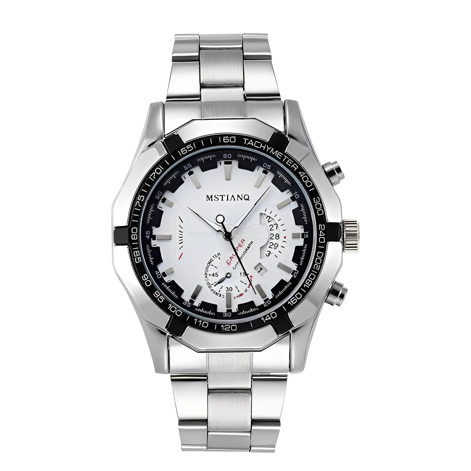 Elegant Men's Stainless Steel Quartz Watch