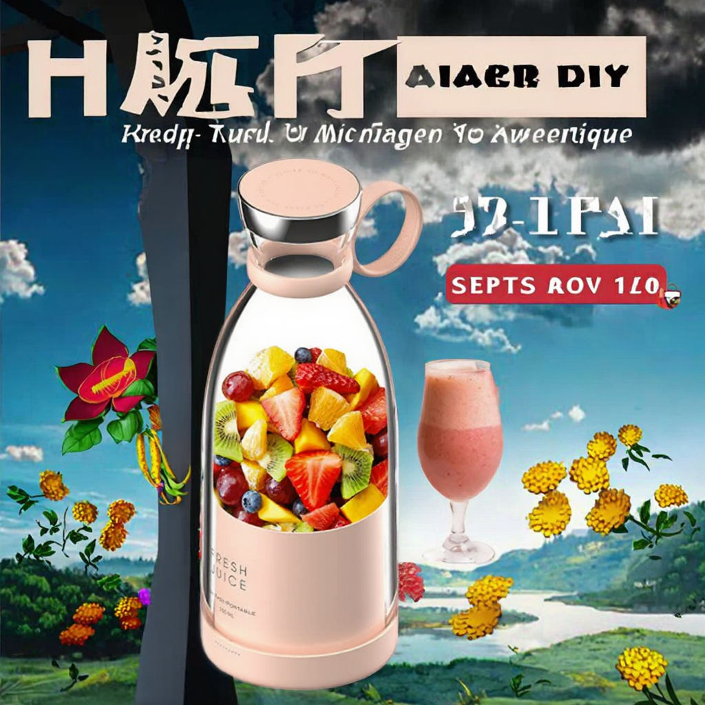 Portable 420ml USB Smoothie Maker – Electric Mini Fruit Juicer for Travel & Busy Lifestyles