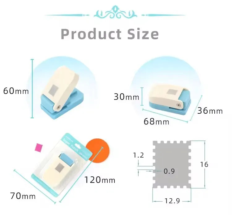 ZEQUAN 5805 Standard Punch Embossing Tool for Children's Handicraft