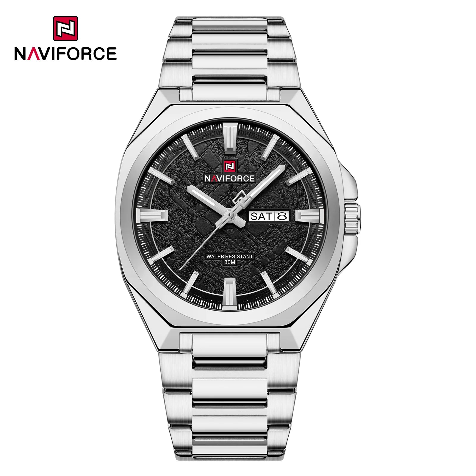 Naviforce Men's Luxury Quartz Watch with Calendar