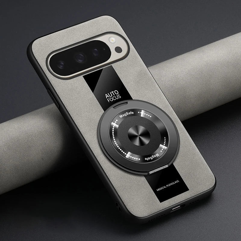 For Google Pixel  Mobile Phone Case PU Leather Rotating Holder