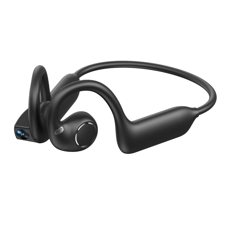 E12 Smart Open-Ear Headphones with 8MP Camera