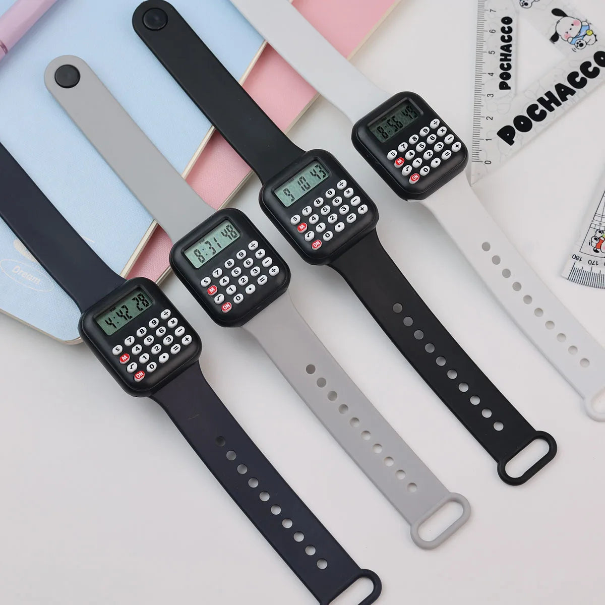 Kids Multifunctional LED Calculator Watch
