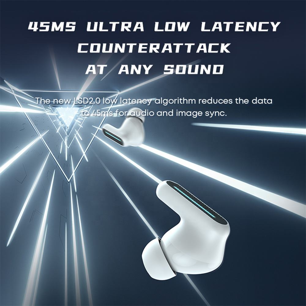 Langsdom Airbuds with ANC & ENC – Super Bass Wireless Gaming Earbuds with Noise Cancellation