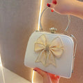 Elegant Satin Bow Evening Bag for Women