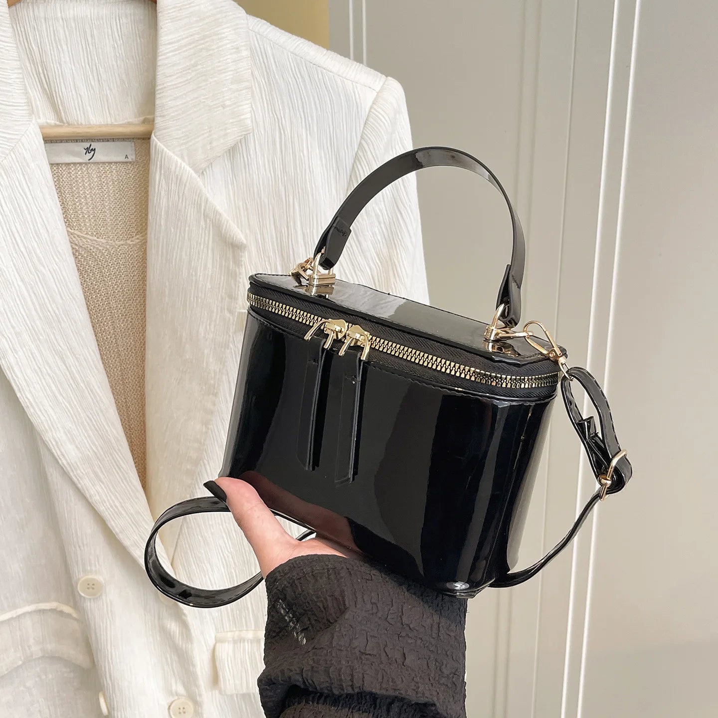 New Super Fire Square Chain Crossbody Bag All-match Zipper